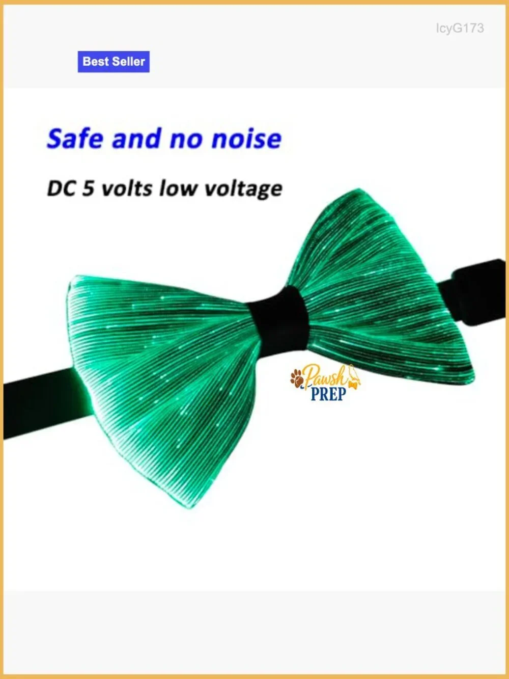 LED Light Up Bow Tie Wireless Flashing Fiber Optic Glow Party Accessory